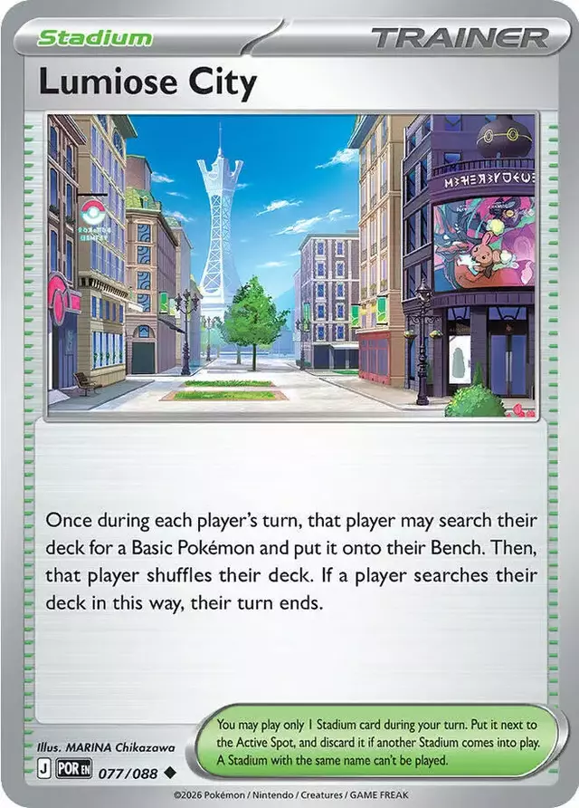 Lumiose City [Reverse Holo] - Pokemon Perfect Order #77