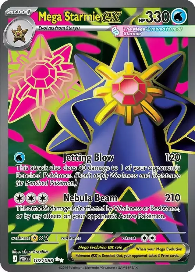 Mega Starmie ex - Pokemon Perfect Order #102