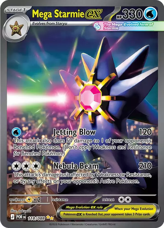 Mega Starmie ex - Pokemon Perfect Order #118