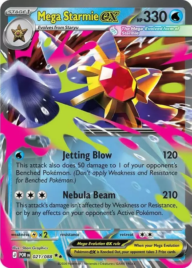 Mega Starmie ex - Pokemon Perfect Order #21