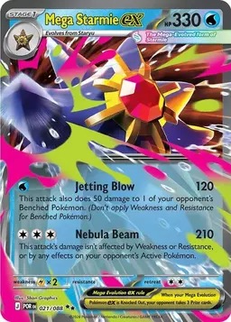 Mega Starmie ex 21 - Pokemon Perfect Order