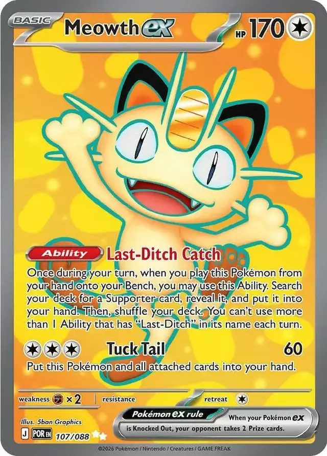 Meowth ex - Pokemon Perfect Order #107