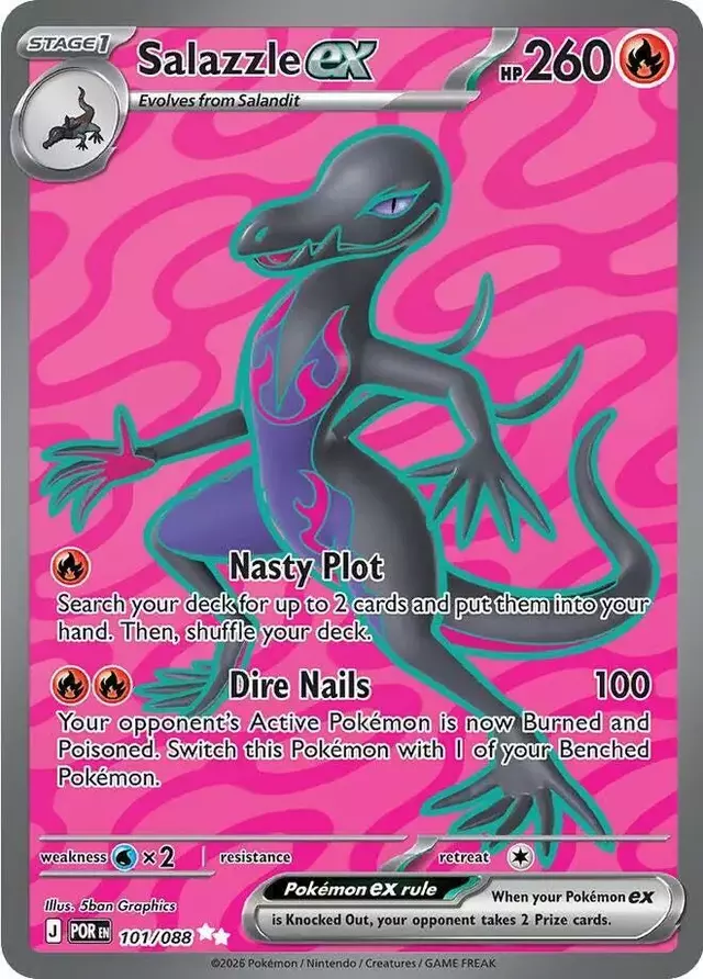 Salazzle ex - Pokemon Perfect Order #101