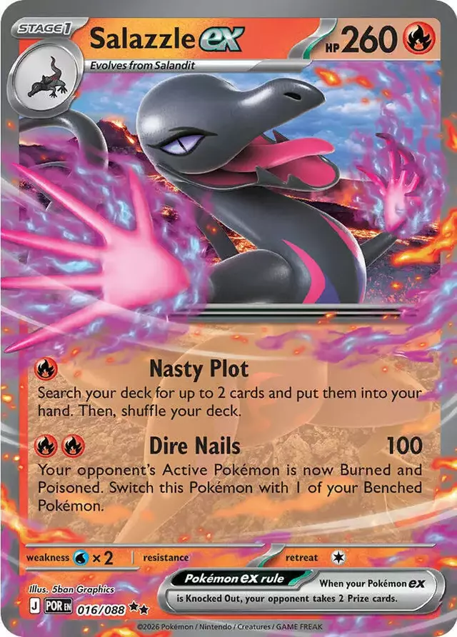 Salazzle ex - Pokemon Perfect Order #16