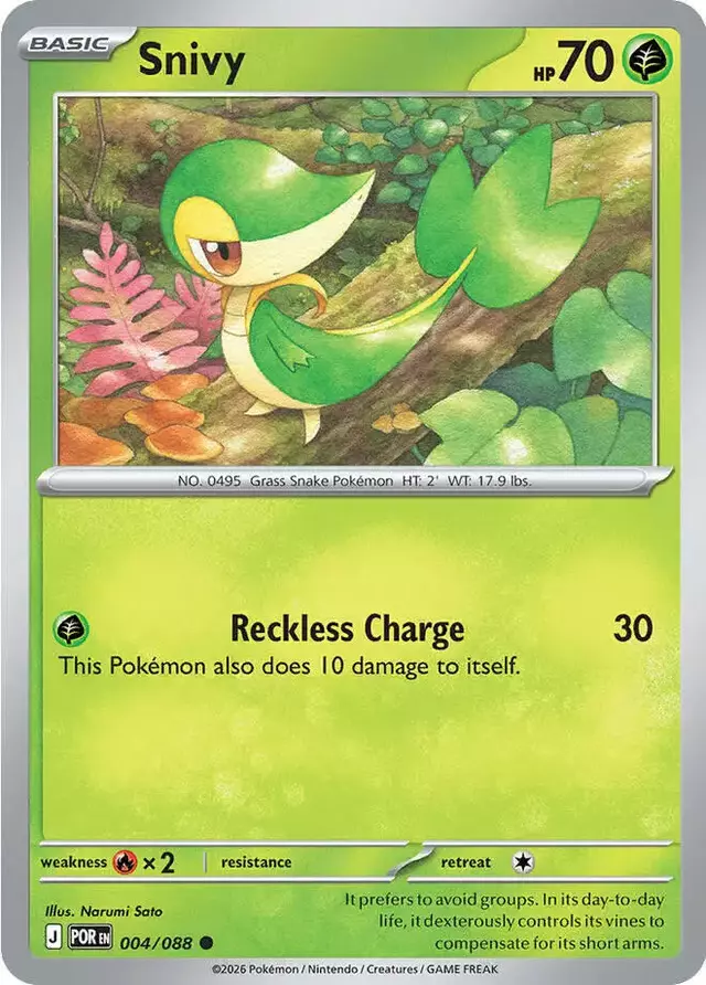 Snivy [Reverse Holo] - Pokemon Perfect Order #4