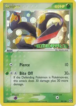 Seviper [Reverse Holo] - Pokemon Emerald #20
