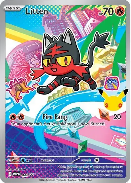 Litten - Pokemon Mega Evolution Promos #44