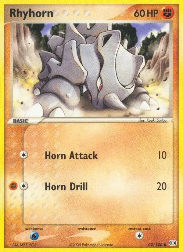 Rhyhorn - Pokemon Emerald #62
