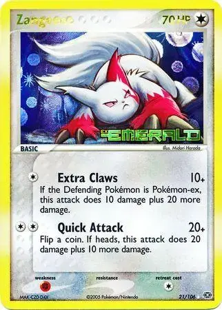 Zangoose [Reverse Holo] - Pokemon Emerald #21