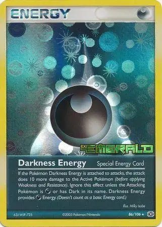 Darkness Energy [Reverse Holo] - Pokemon Emerald #86
