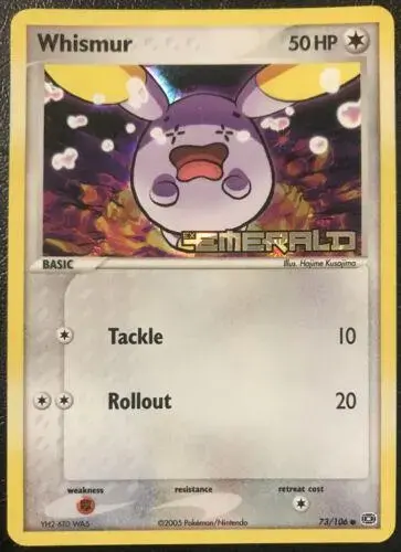 Whismur [Reverse Holo] - Pokemon Emerald #73