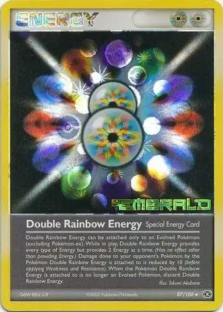 Double Rainbow Energy [Reverse Holo] - Pokemon Emerald #87