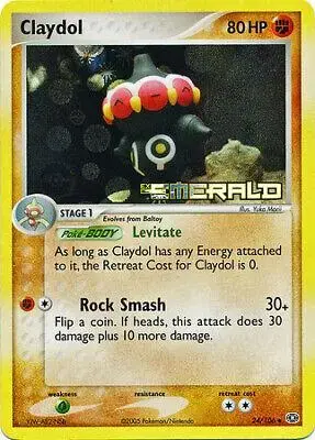 Claydol [Reverse Holo] - Pokemon Emerald #24