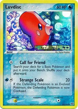 Luvdisc [Reverse Holo] - Pokemon Emerald #53