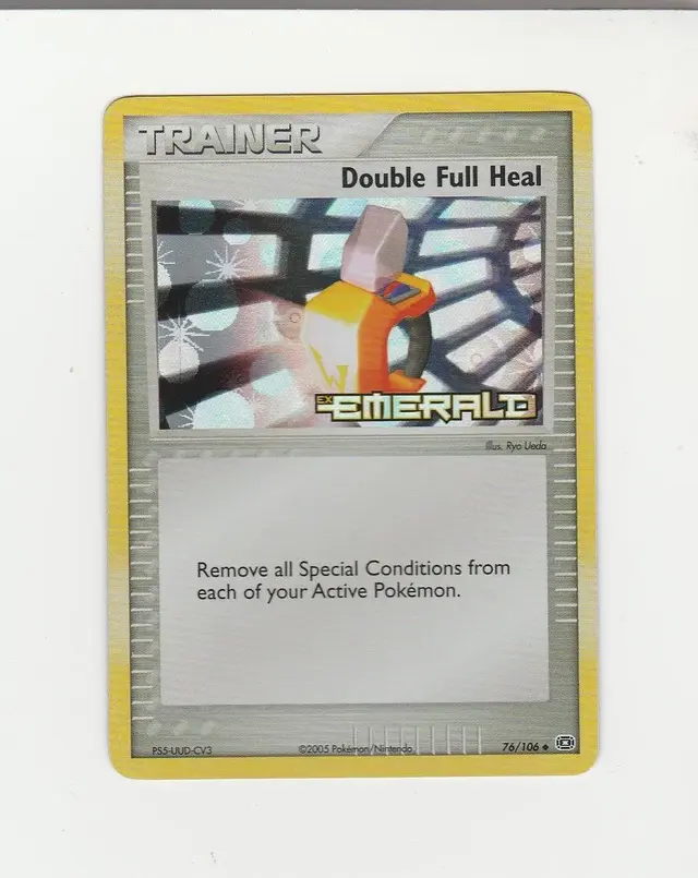 Double Full Heal [Reverse Holo] - Pokemon Emerald #76
