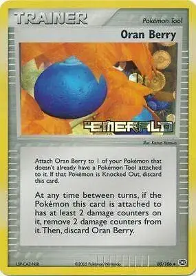 Oran Berry [Reverse Holo] - Pokemon Emerald #80