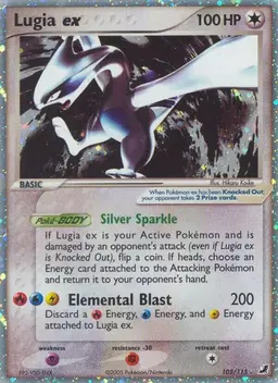 Lugia EX #105 - Pokemon Unseen Forces