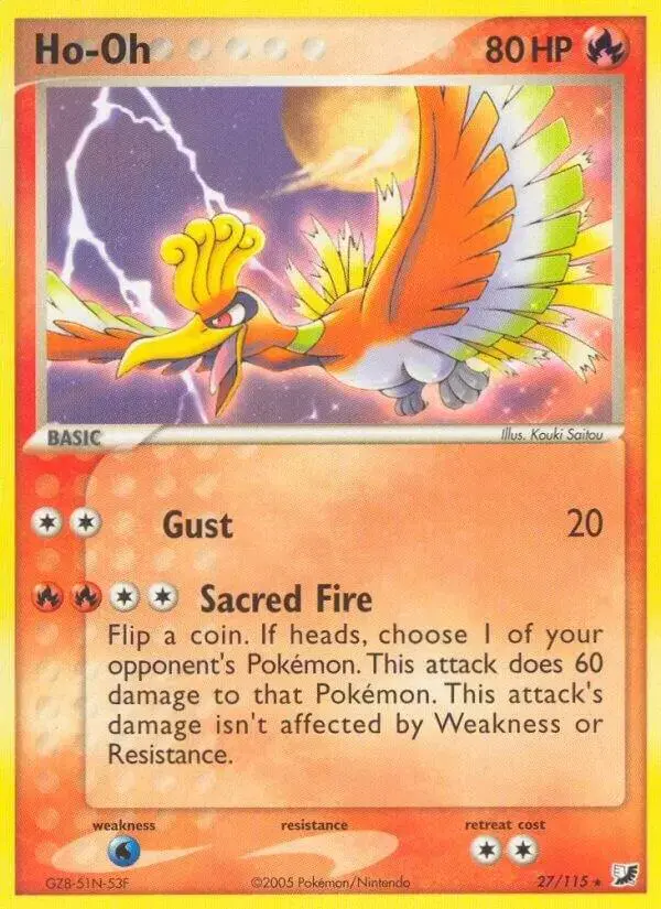 Ho-Oh [Reverse Holo] - Pokemon Unseen Forces #27