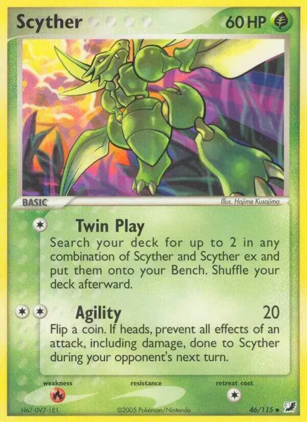 Scyther [Reverse Holo] - Pokemon Unseen Forces #46