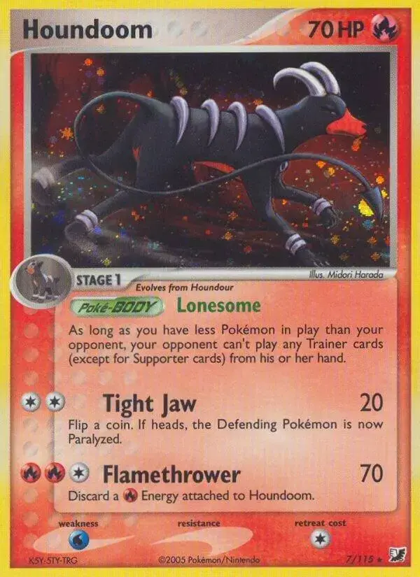 Houndoom [Reverse Holo] - Pokemon Unseen Forces #7