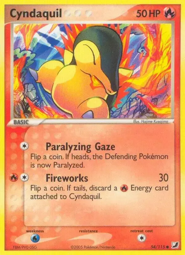 Cyndaquil [Reverse Holo] - Pokemon Unseen Forces #54