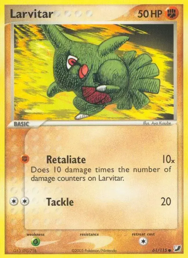 Larvitar - Pokemon Unseen Forces #61