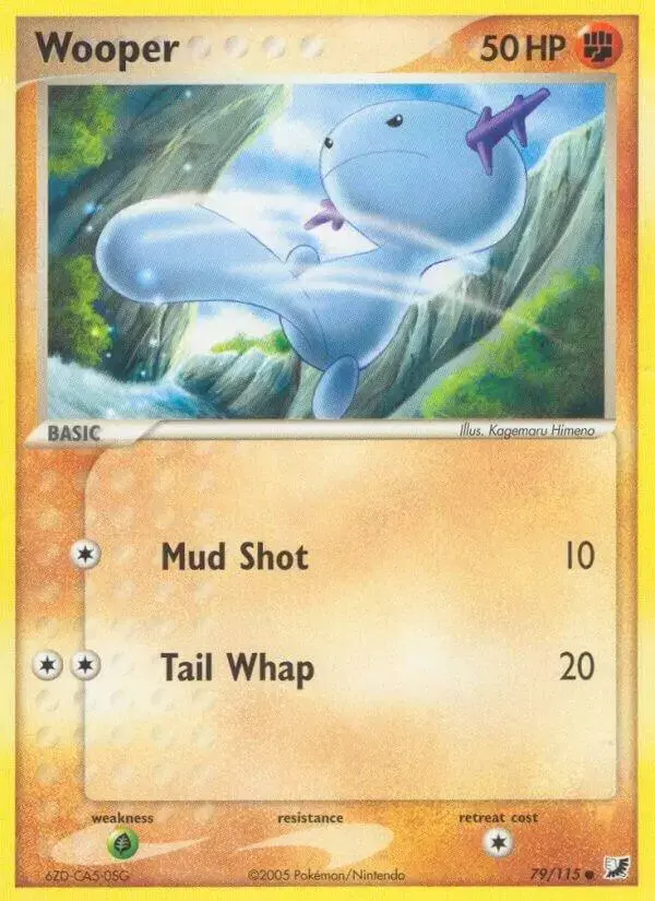 Wooper [Reverse Holo] - Pokemon Unseen Forces #79