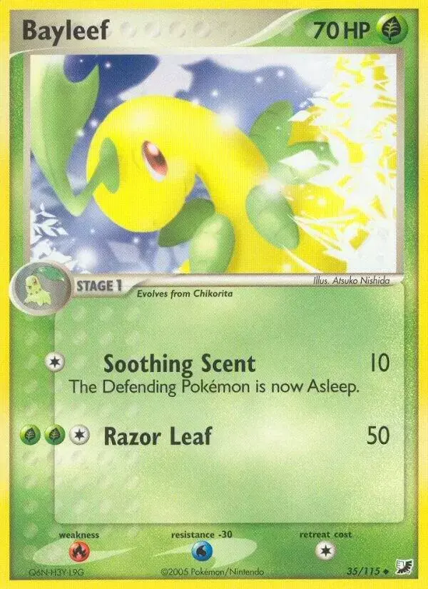 Bayleef [Reverse Holo] - Pokemon Unseen Forces #35