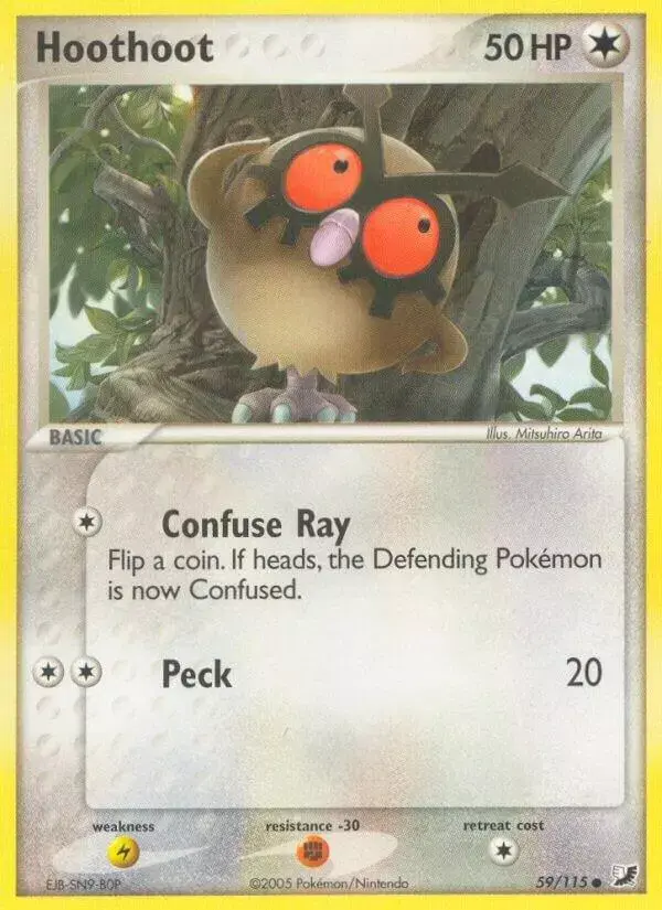 Hoothoot - Pokemon Unseen Forces #59