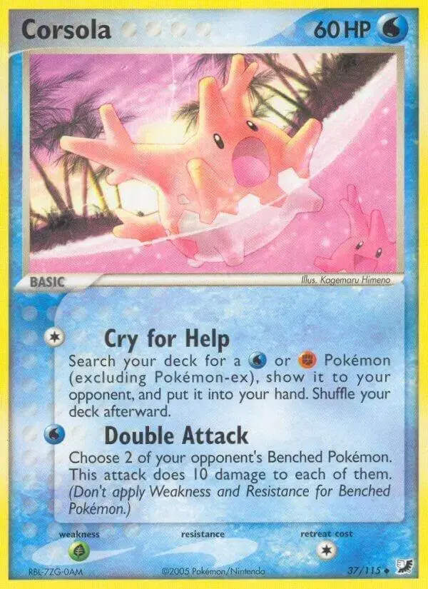 Corsola [Reverse Holo] - Pokemon Unseen Forces #37