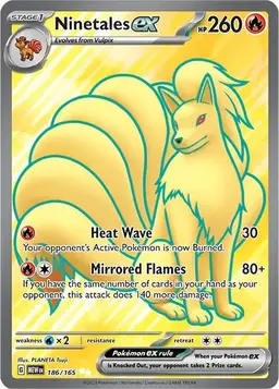 Ninetales ex 186 - Pokemon Scarlet & Violet 151