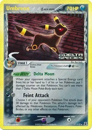 Umbreon [Reverse Holo] - Pokemon Delta Species #17