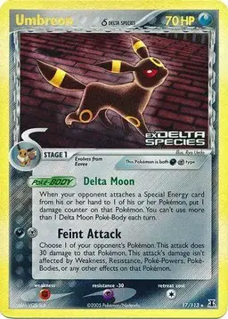 Umbreon [Reverse Holo] #17 - Pokemon Delta Species