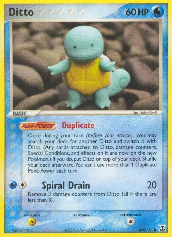 Ditto (Squirtle) #64 - Pokemon Delta Species