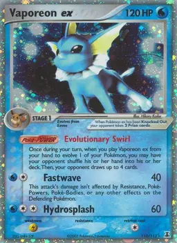 Vaporeon EX - Pokemon Delta Species