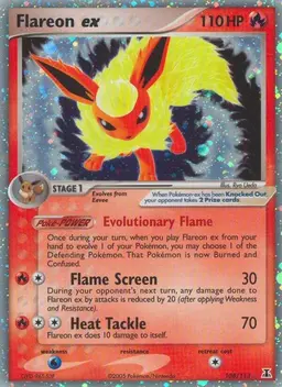 Flareon EX 108 - Pokemon Delta Species