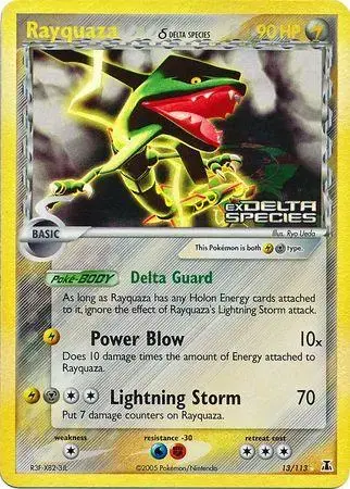 Rayquaza [Reverse Holo] - Pokemon Delta Species #13