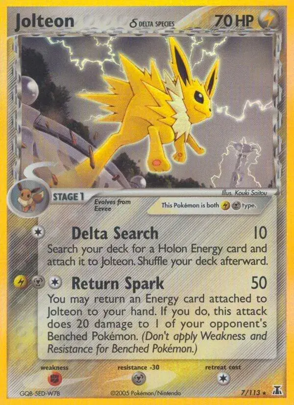 Jolteon #7 - Pokemon Delta Species
