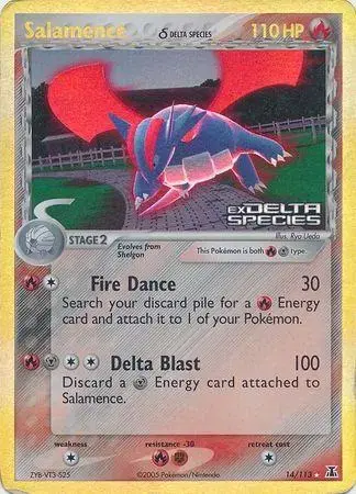 Salamence [Reverse Holo] - Pokemon Delta Species #14