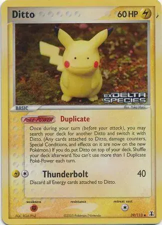 Ditto (Pikachu) [Reverse Holo] - Pokemon Delta Species #39