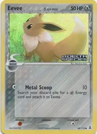 Eevee [Reverse Holo] - Pokemon Delta Species #68