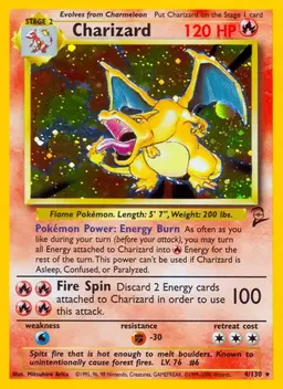 Charizard #4 - Pokemon Base Set 2