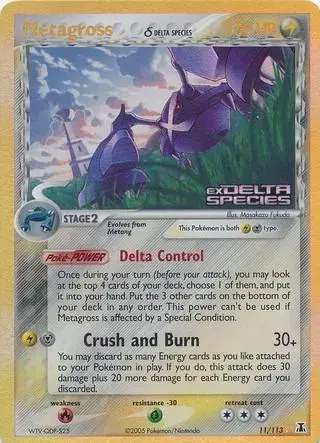 Metagross [Reverse Holo] - Pokemon Delta Species #11