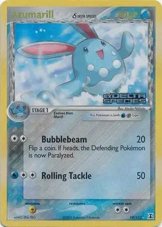Azumarill [Reverse Holo] - Pokemon Delta Species #19