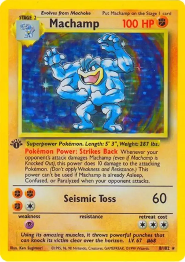 Machamp [1st Edition] - Pokemon Base Set #8