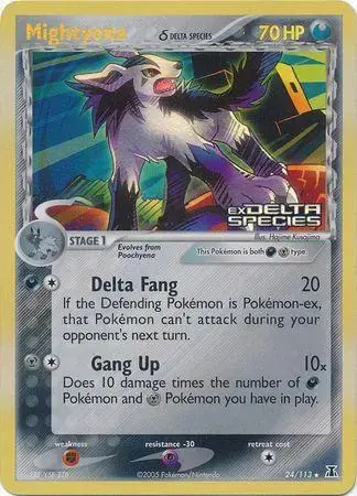 Mightyena [Reverse Holo] - Pokemon Delta Species #24