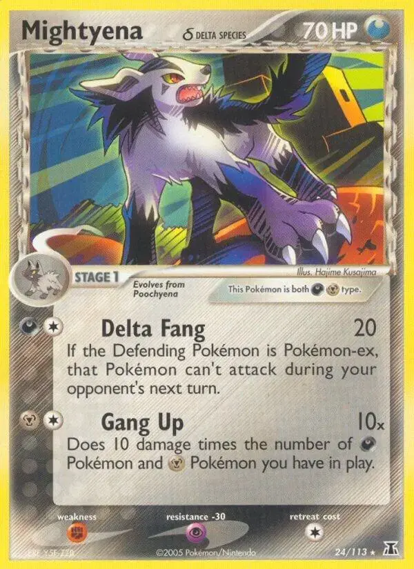 Mightyena #24 - Pokemon Delta Species