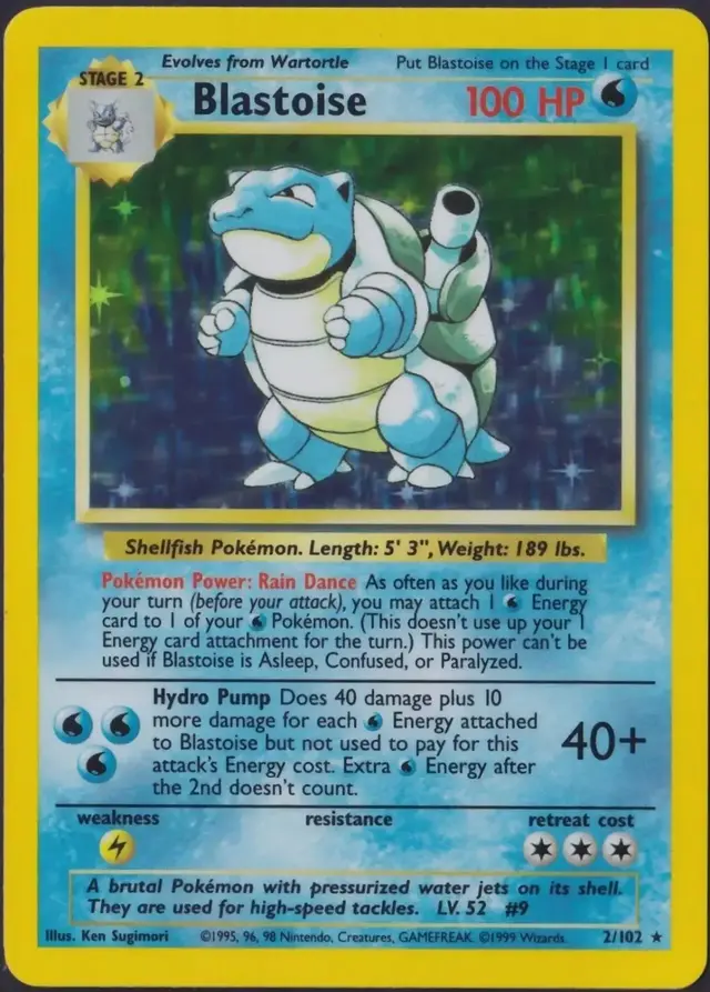 Blastoise - Pokemon Base Set #2