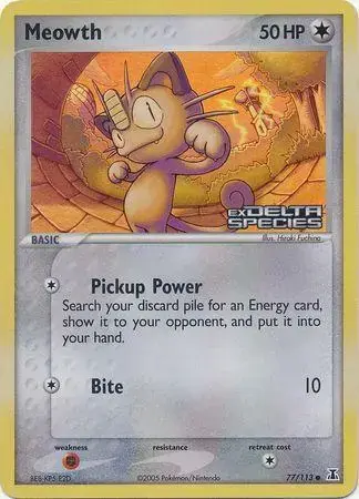 Meowth [Reverse Holo] - Pokemon Delta Species #77