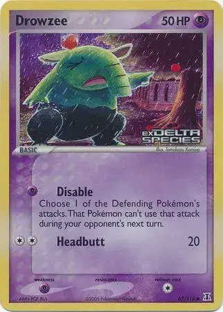 Drowzee [Reverse Holo] - Pokemon Delta Species #67